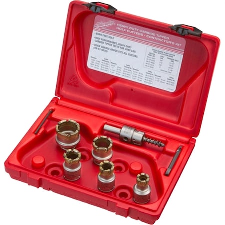 Milwaukee Tool MilwaukeeÂ® 7-Piece Contractor's Steel Plate Carbide Cutter Kit 49-22-8210